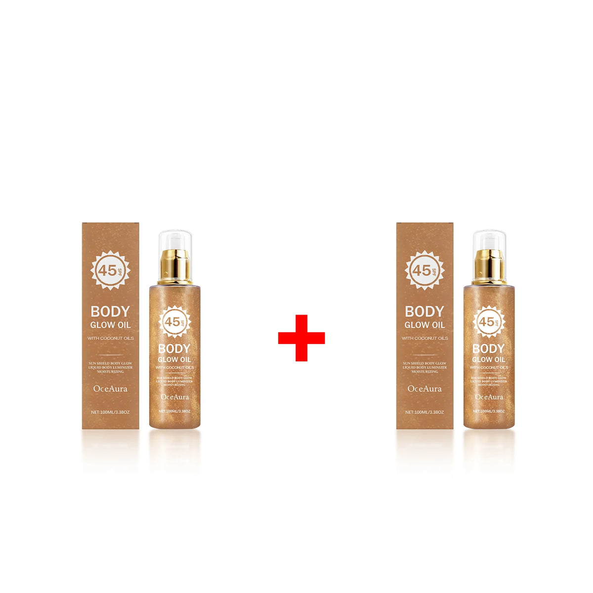 SPF 45 Shimmering Coconut Body Oil Sunscreen