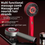 Electric Scalp Massage Comb with Red Light and Liquid Applicator