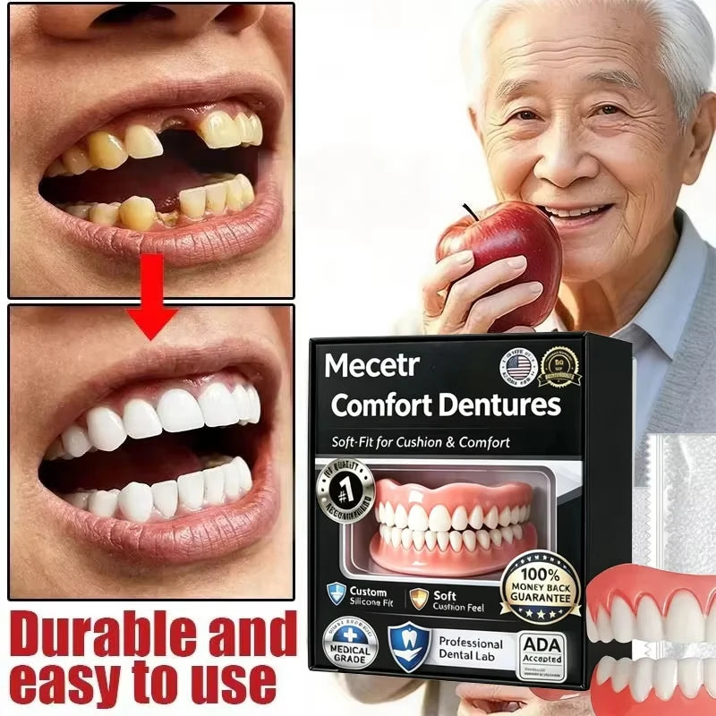 Adjustable Instant Smile Comfort Dentures for Adults - 8