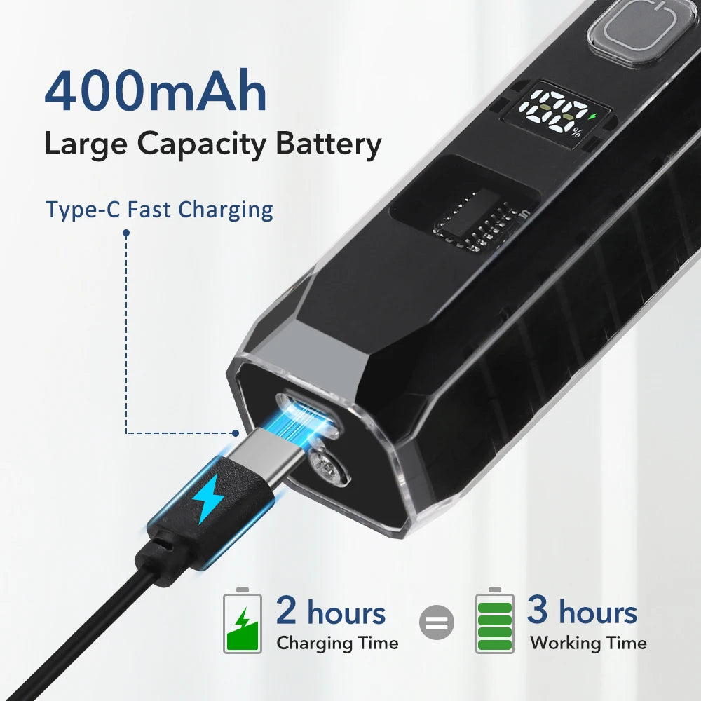 Professional Cordless Hair Trimmer with Digital LED Display