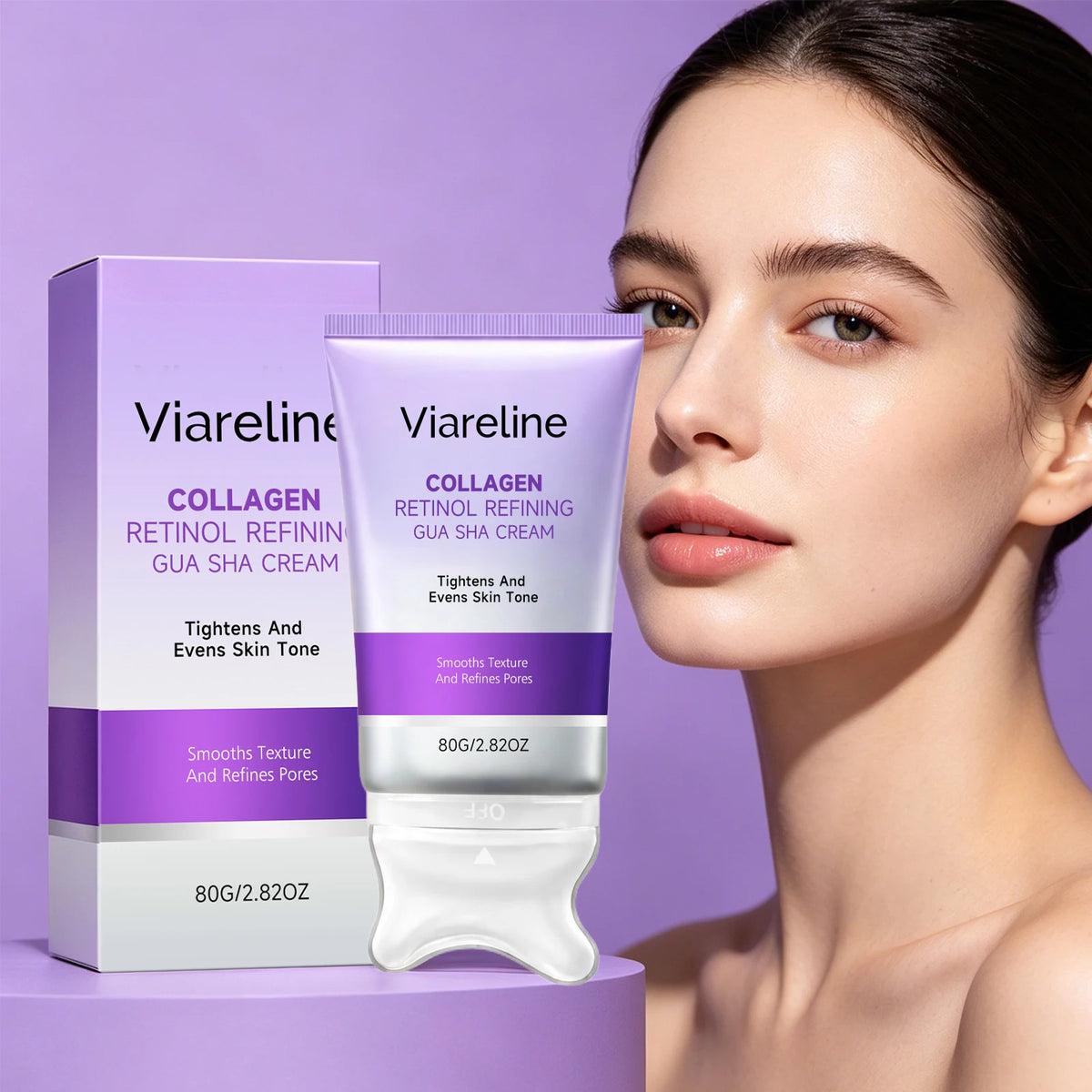 Collagen Retinol Sculpting Gua Sha Cream for Face Lifting