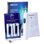 Rechargeable Rotating Electric Toothbrush with 4 Brush Heads