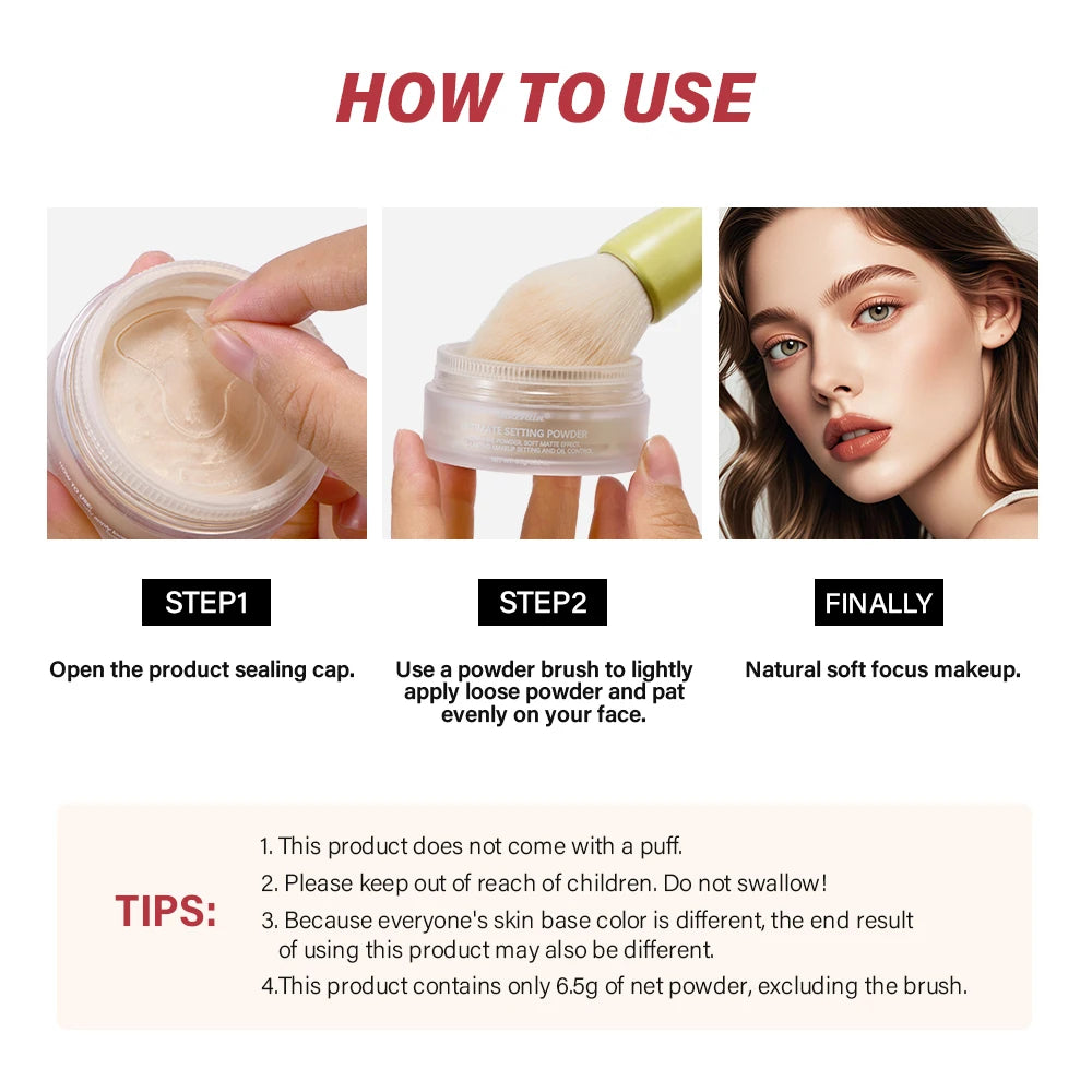 Long-Lasting Matte Setting Powder for All Skin Types - 4