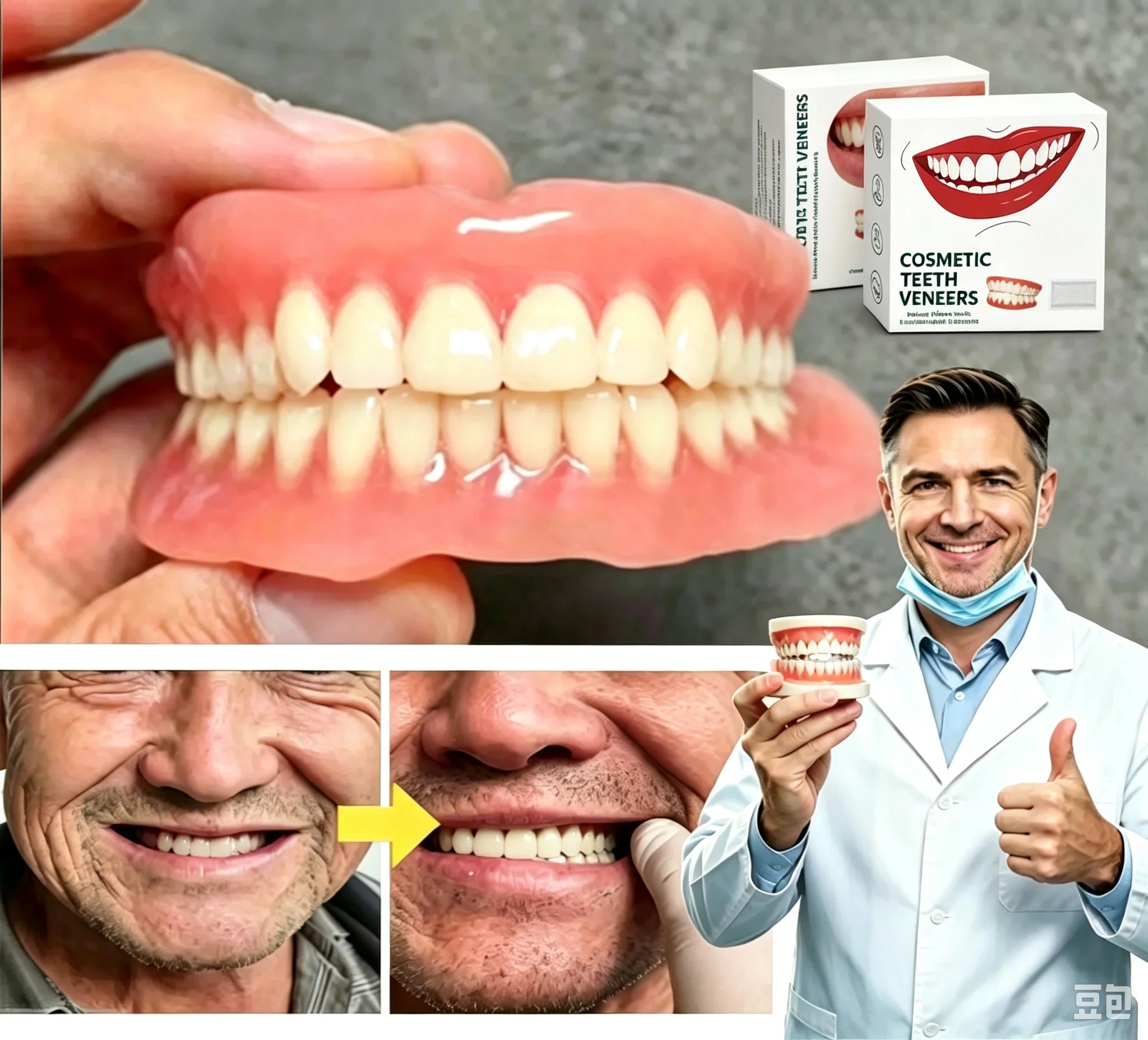 Custom Fit Temporary Smile Veneers for Instant Teeth Restoration - 9