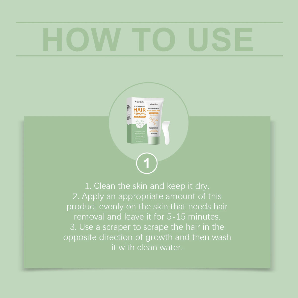 Aloe Vera Painless Hair Removal Cream for Whole Body