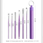 Stainless Steel Ear Wax Removal Cleaning Kit with Storage Case