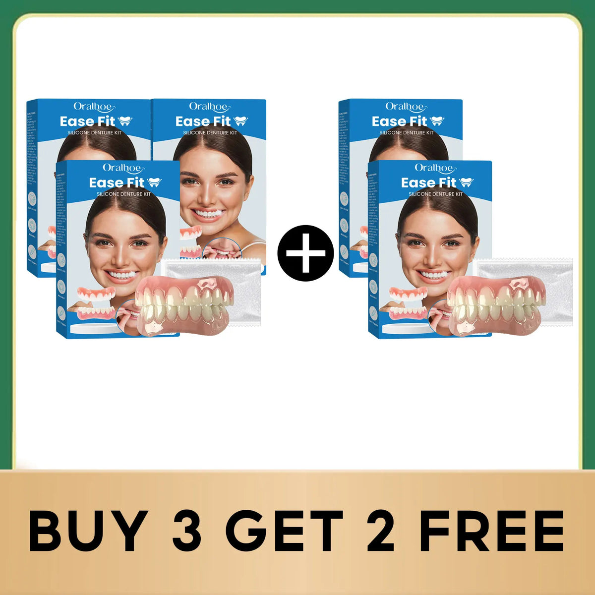 Comfortable Silicone Denture Set for Natural Smile Restoration