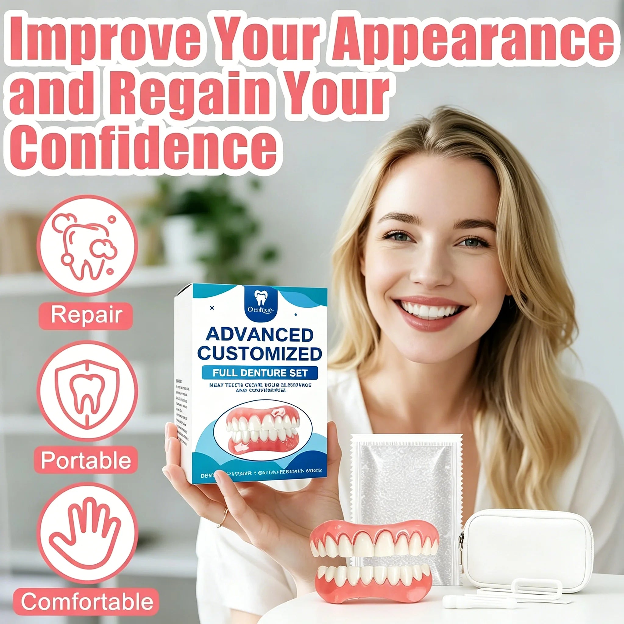 Temporary Denture Fitting and Dental Retouching Kit - 2