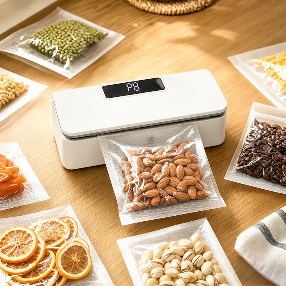 Portable Rechargeable Mini Bag Sealer with Built-in Cutter