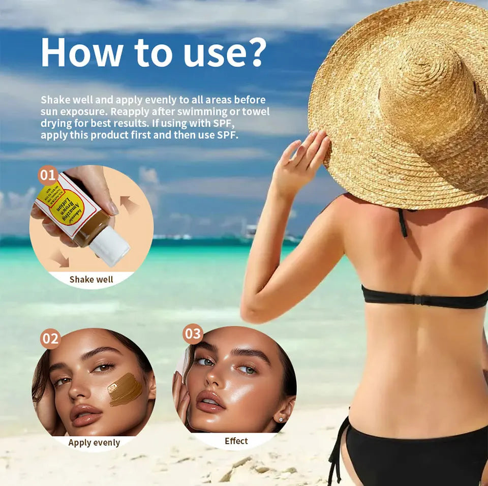 Sunless Tanning Body Lotion for Deep Bronze Glow - 14