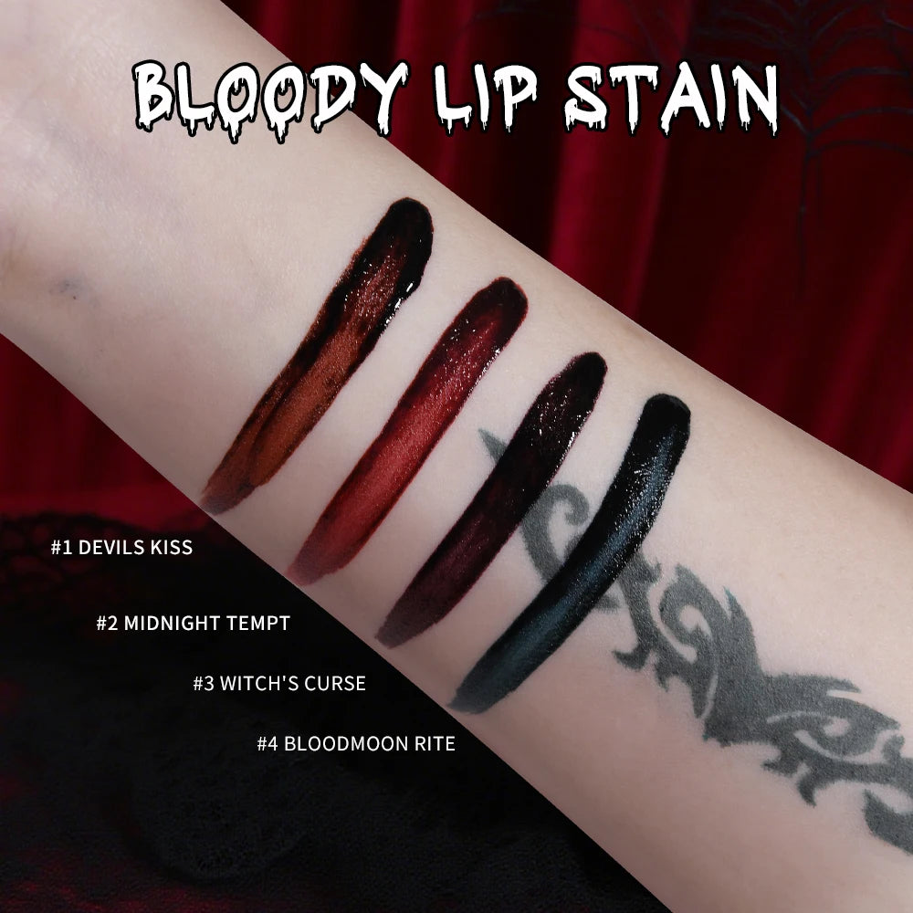 Long-Lasting Bloody Lip Stain for Halloween and Gothic Makeup