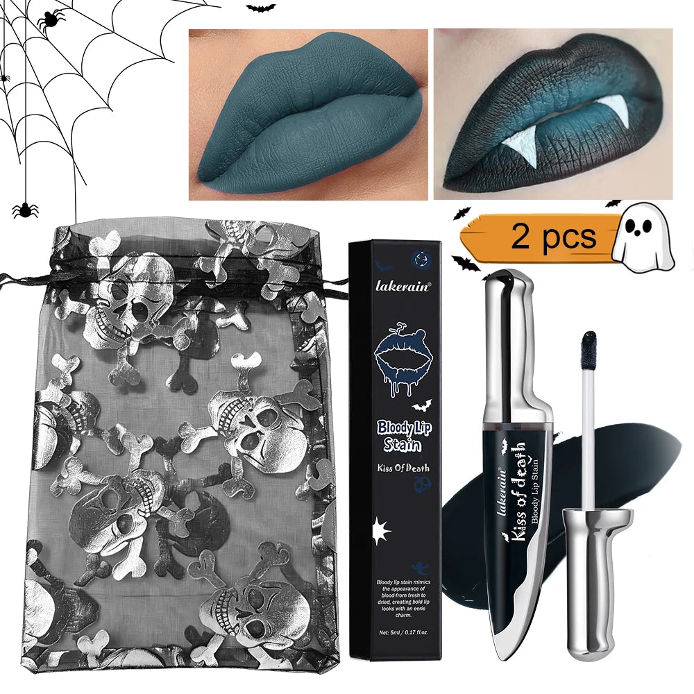 Long-Lasting Bloody Lip Stain for Halloween and Gothic Makeup