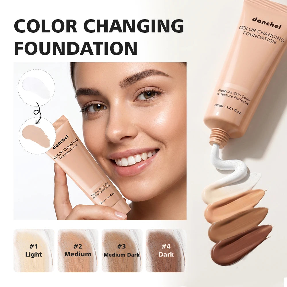 Color-Changing Liquid Foundation for Flawless Even Skin Tone
