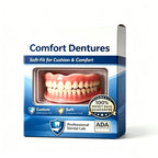 Instant Comfort Cosmetic Denture Set for a Natural Smile