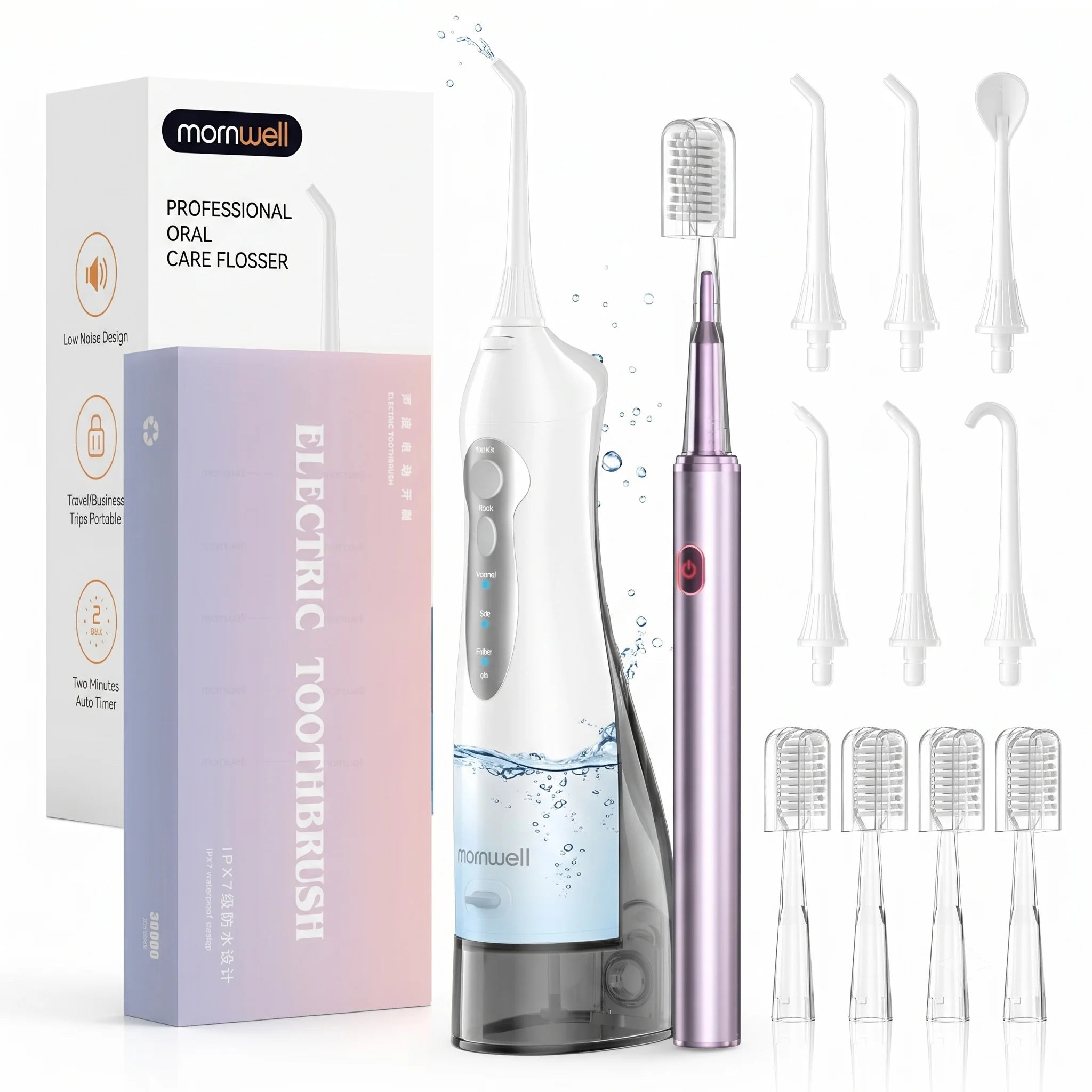 Portable Oral Irrigator and Electric Toothbrush Dental Care Set - 1