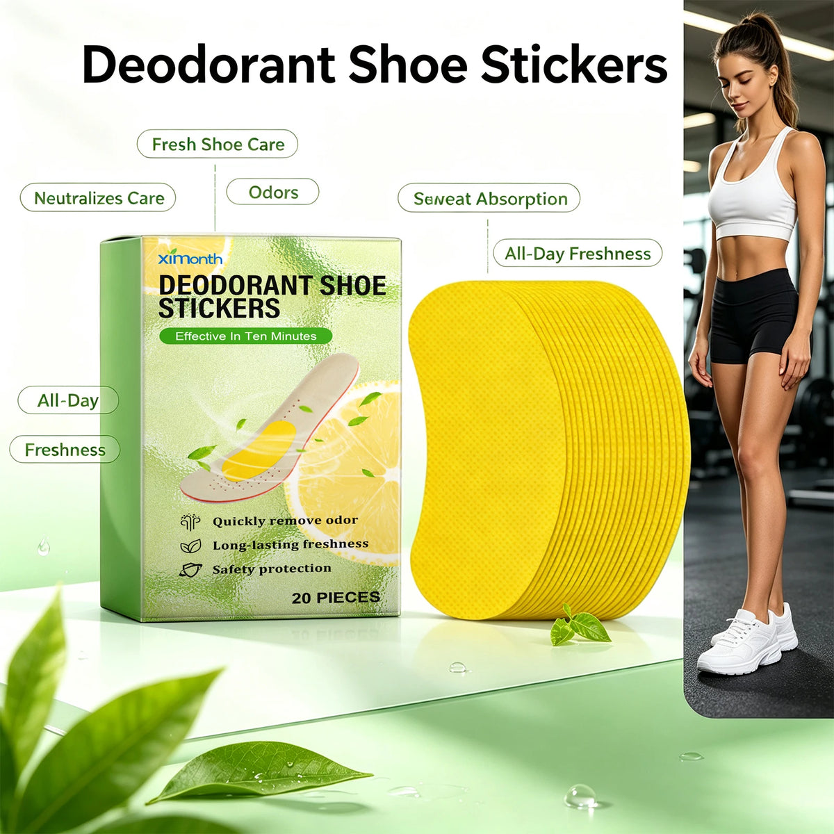 Deodorizing Shoe Patches for Odor Removal and Moisture Control