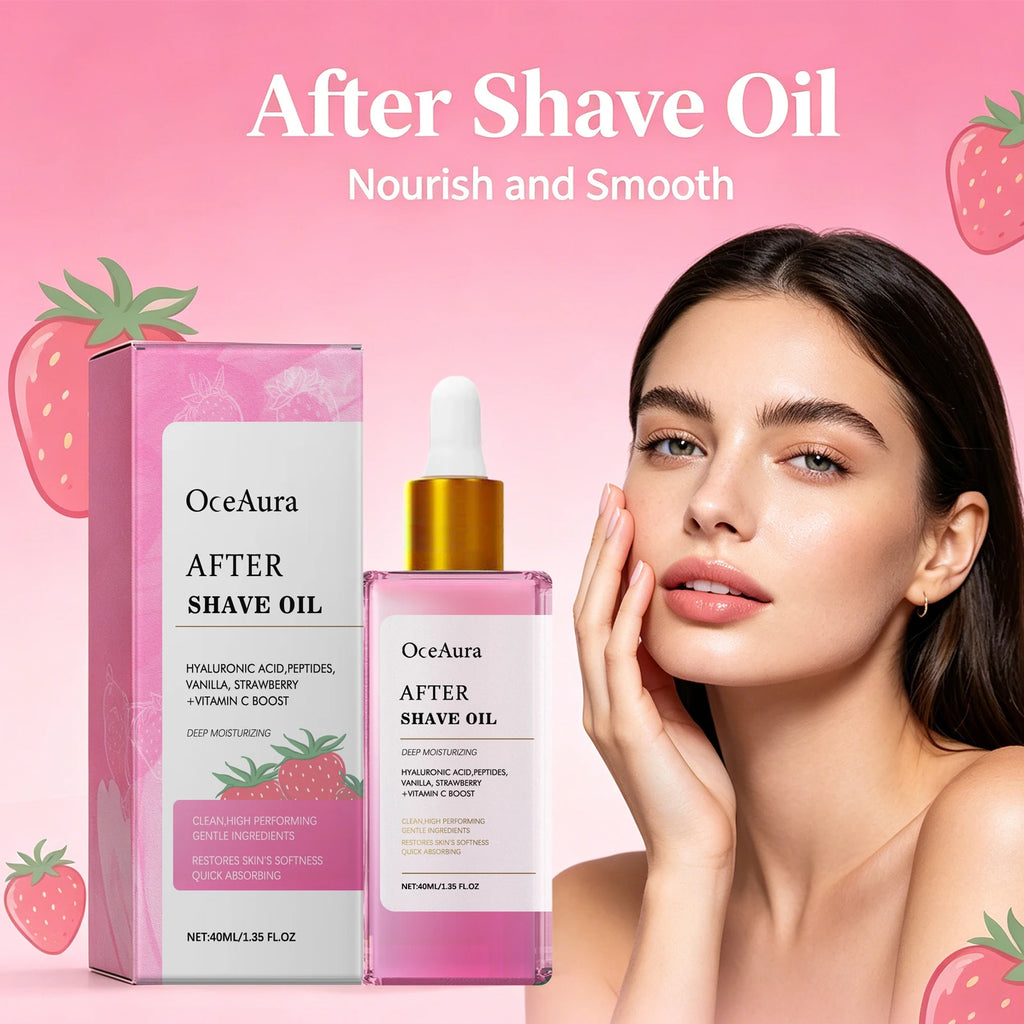 Strawberry Scented Soothing After Shave Oil for Women