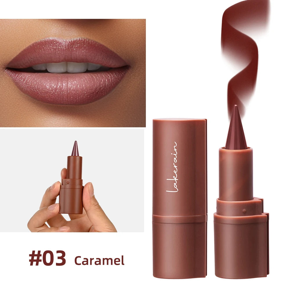 2-in-1 Waterproof Matte Lipstick and Lip Liner Crayon - 34
