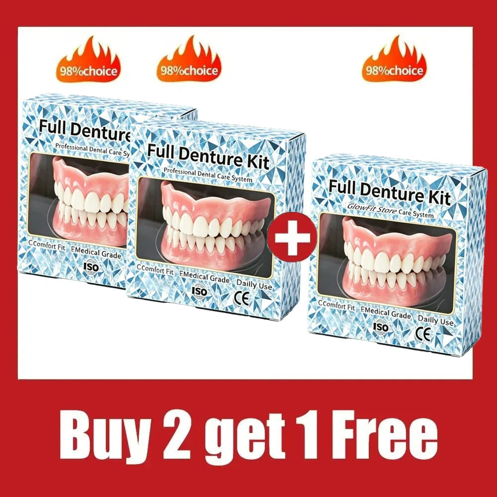 Natural Silicone Cosmetic Dentures for Instant Smile Restoration - 10