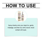 Waterless Dog Shampoo Spray for Fresh Coat and Odor Removal