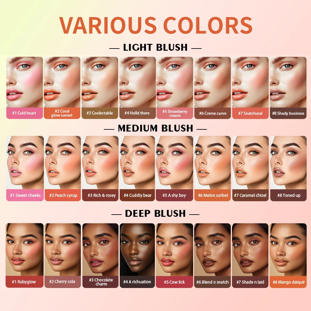 8-Color Cream Highlighter and Contouring Palette