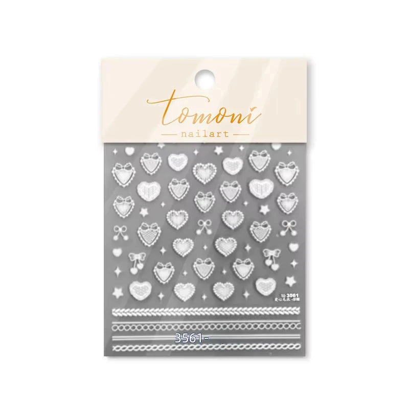 3D Christmas Cartoon Nail Art Sticker Decals