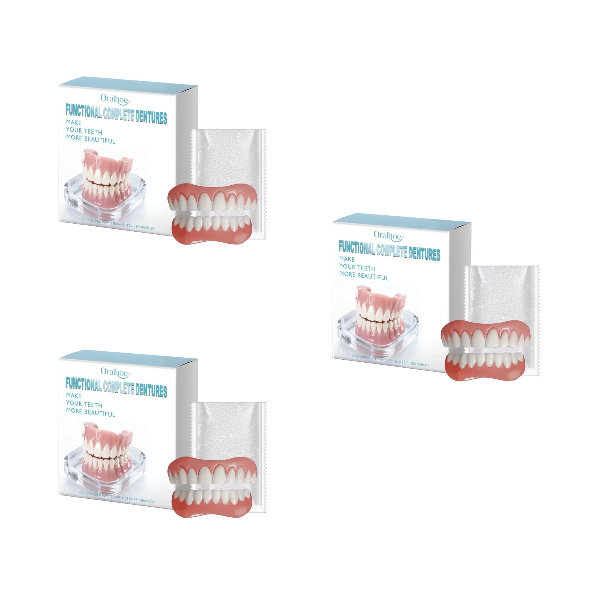 Cosmetic Denture Set for Temporary Smile Enhancement - 14