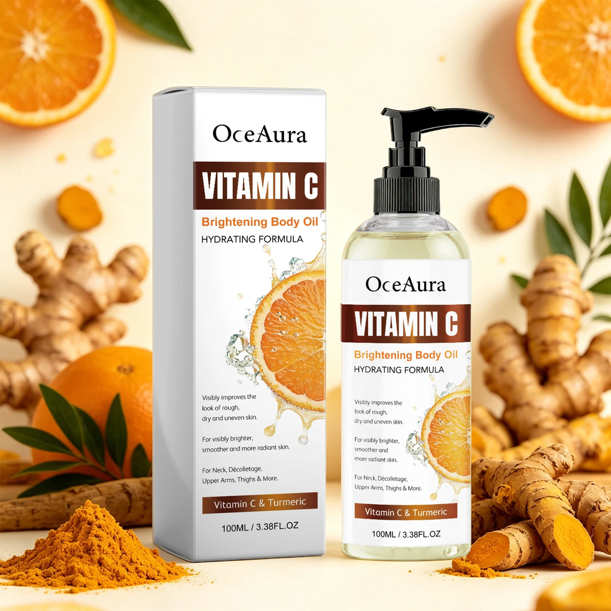 Turmeric Vitamin C Brightening and Hydrating Body Oil