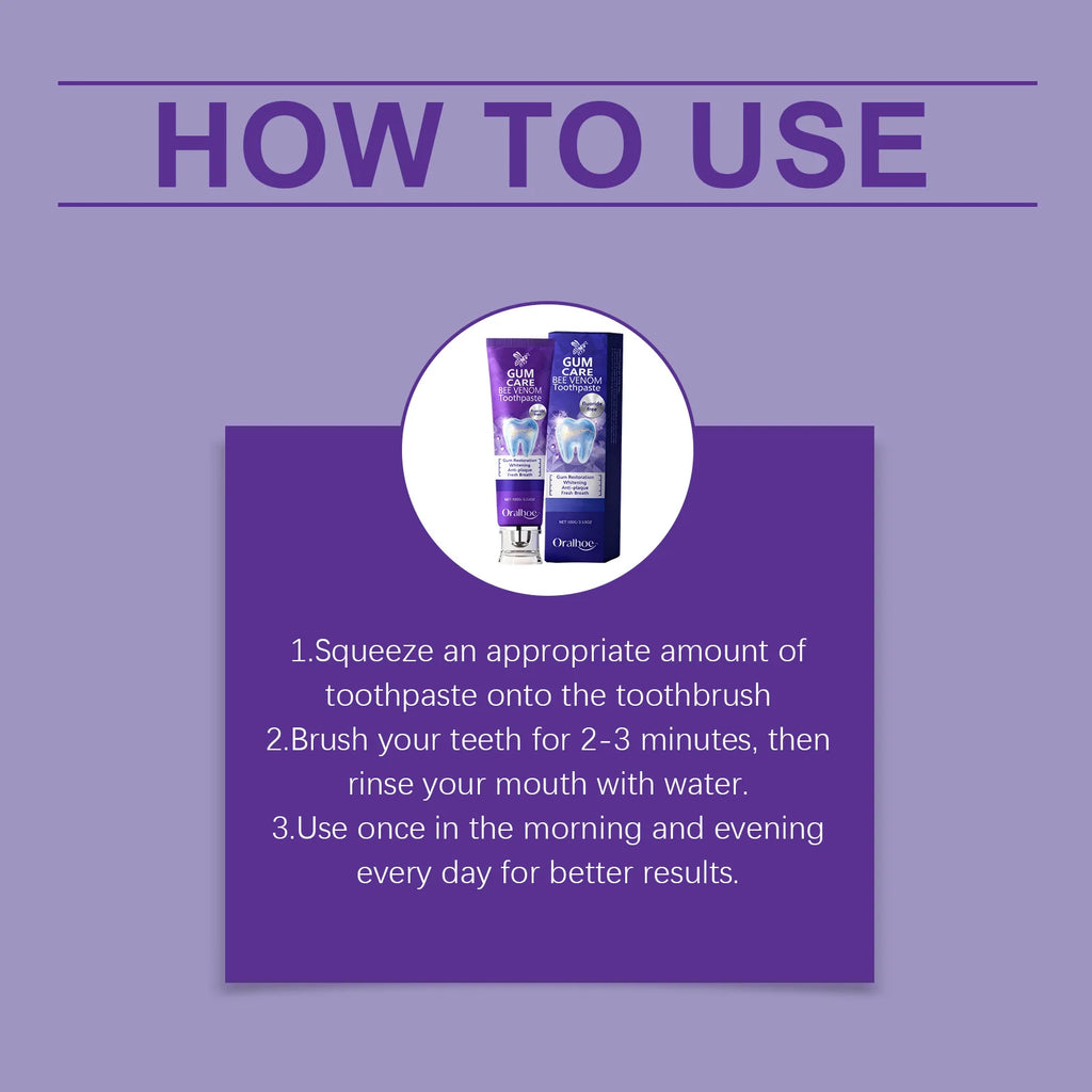 Bee Venom Gum Repair and Teeth Whitening Toothpaste