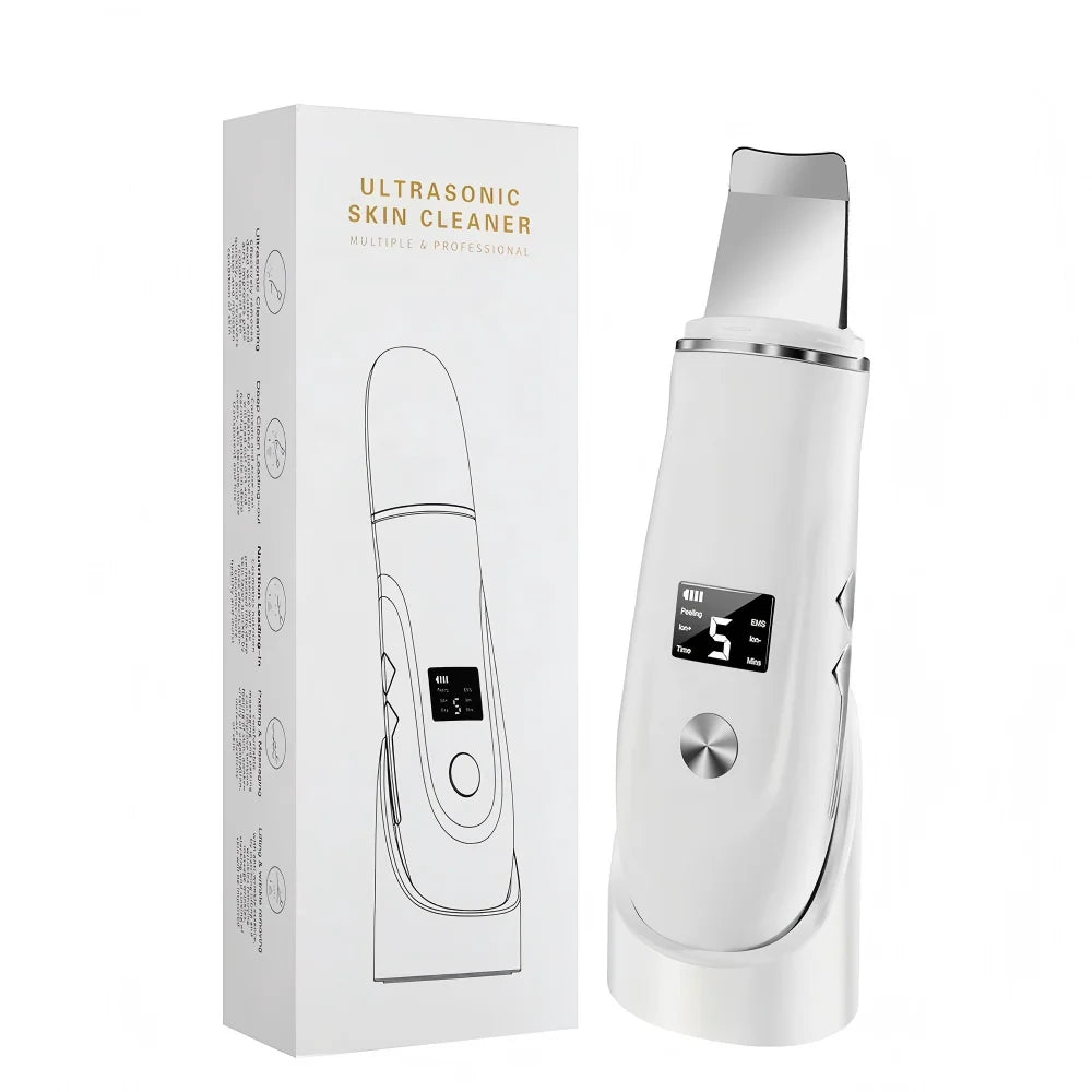 4-in-1 Ultrasonic Facial Skin Scrubber and Blackhead Remover - 15