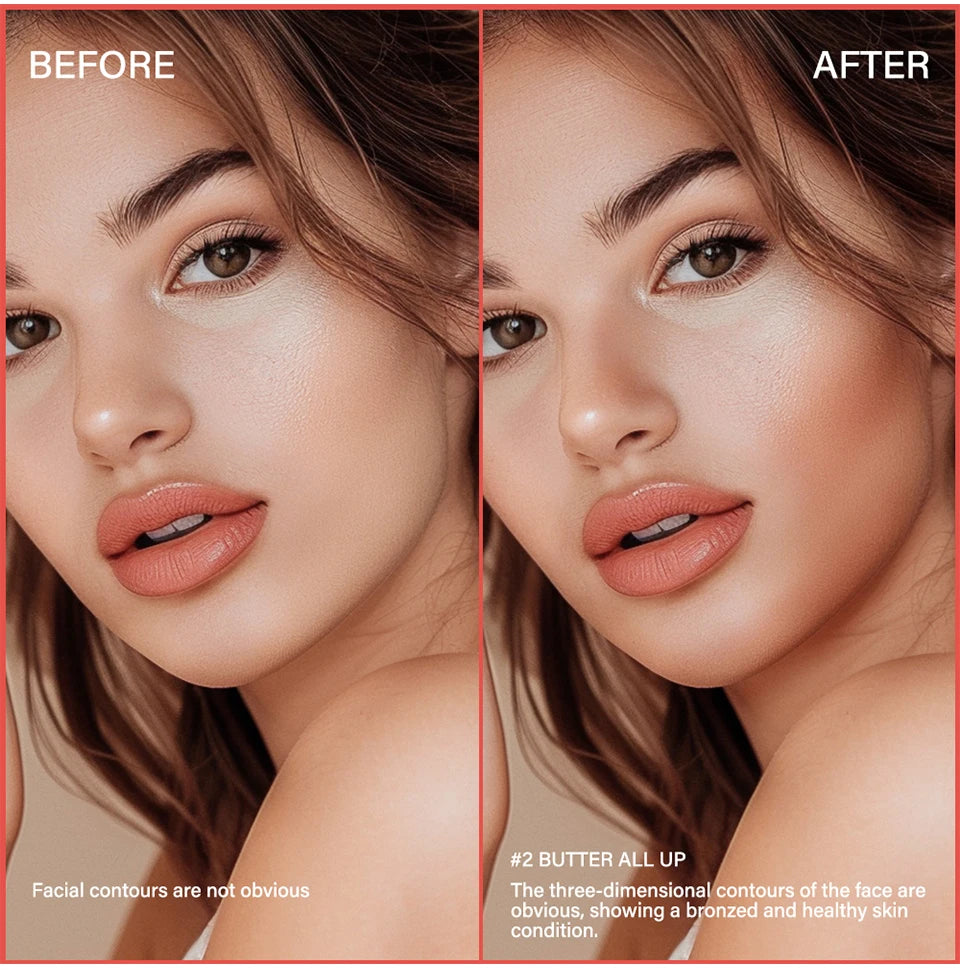 Waterproof Butter Bronzer Face Contour Powder