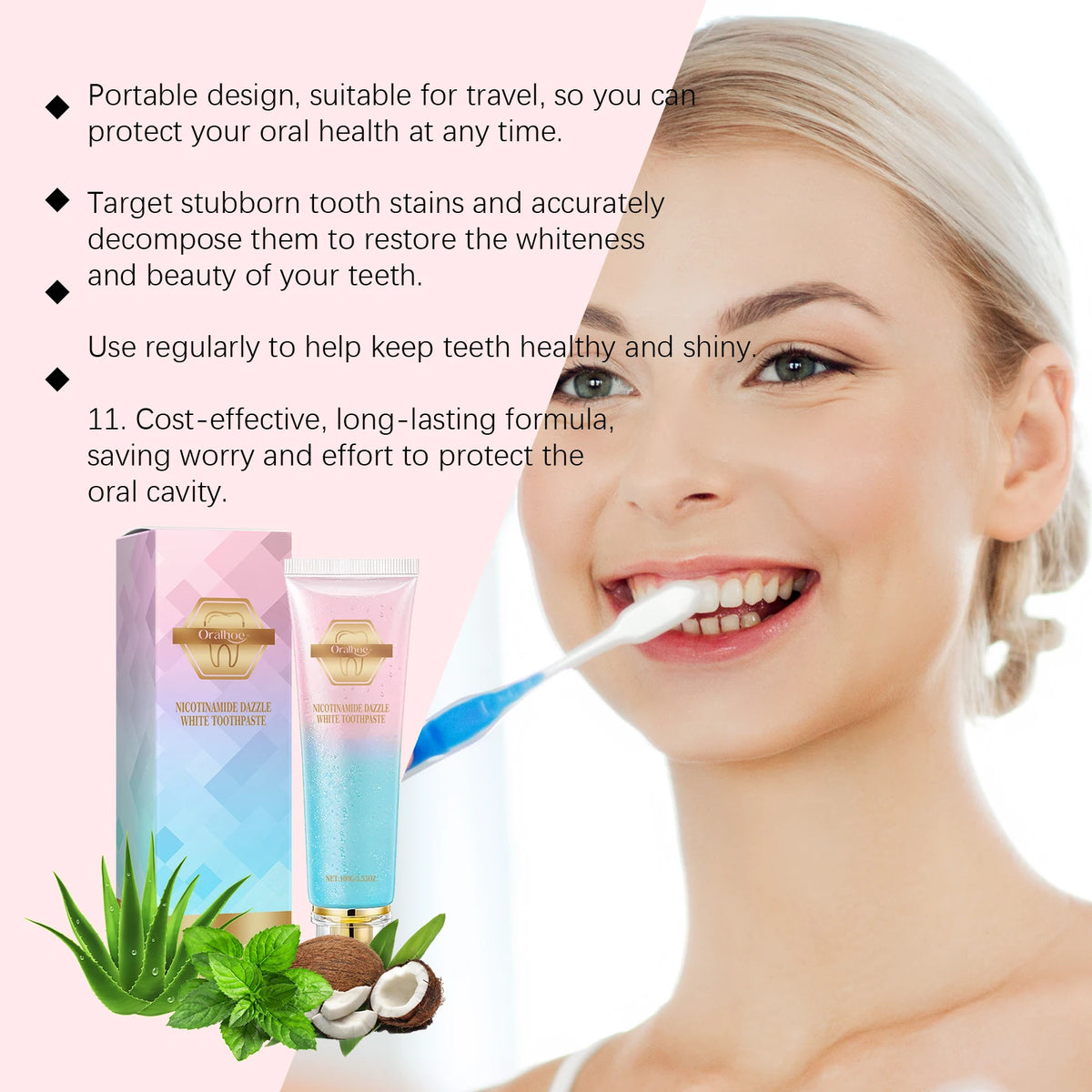 Brightening Teeth Whitening and Gum Repair Toothpaste