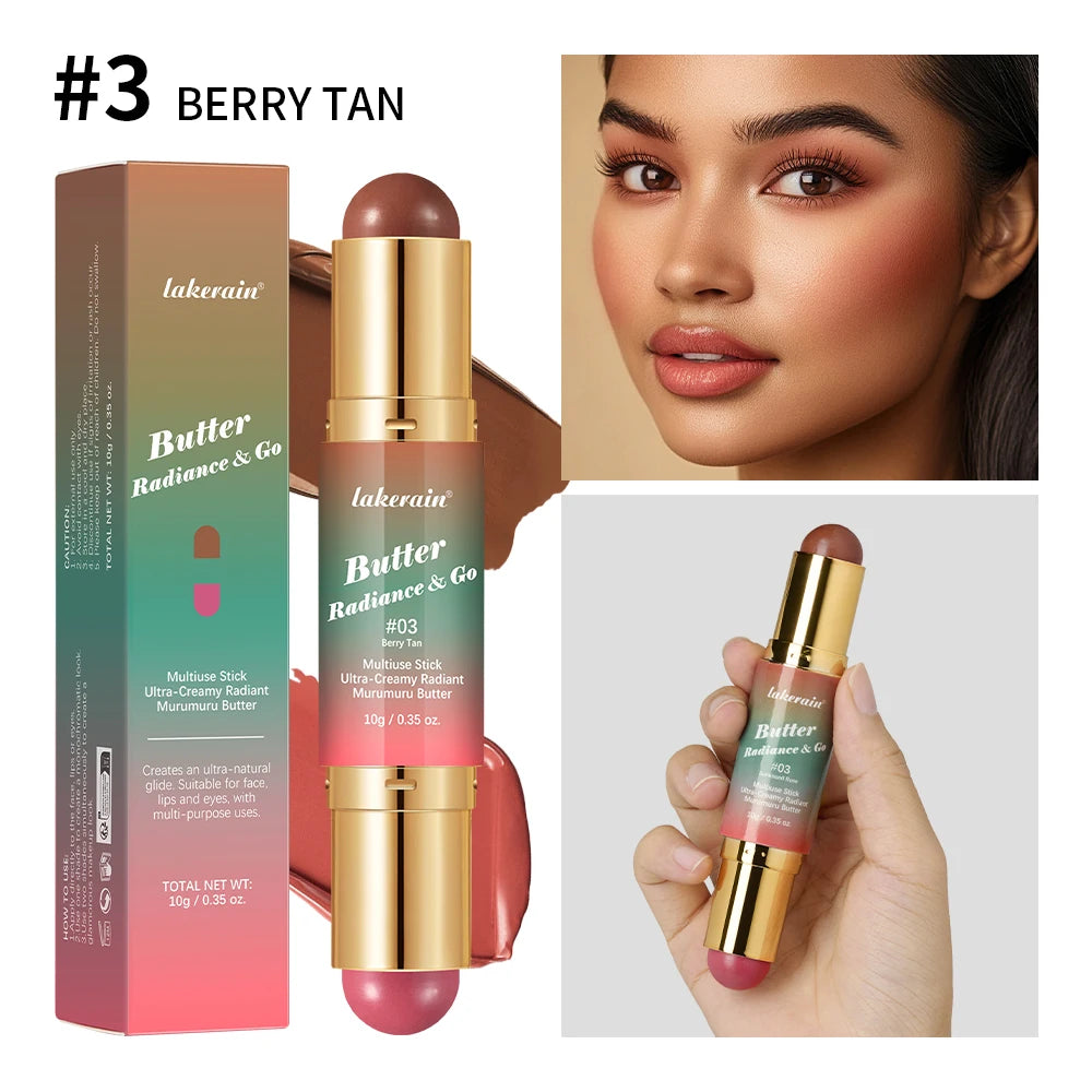 2-in-1 Dual Ended Bronzer and Blush Makeup Stick