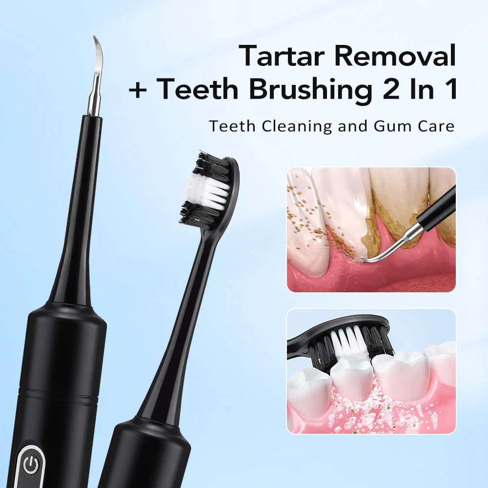 Electric Sonic Teeth Cleaner and Plaque Remover