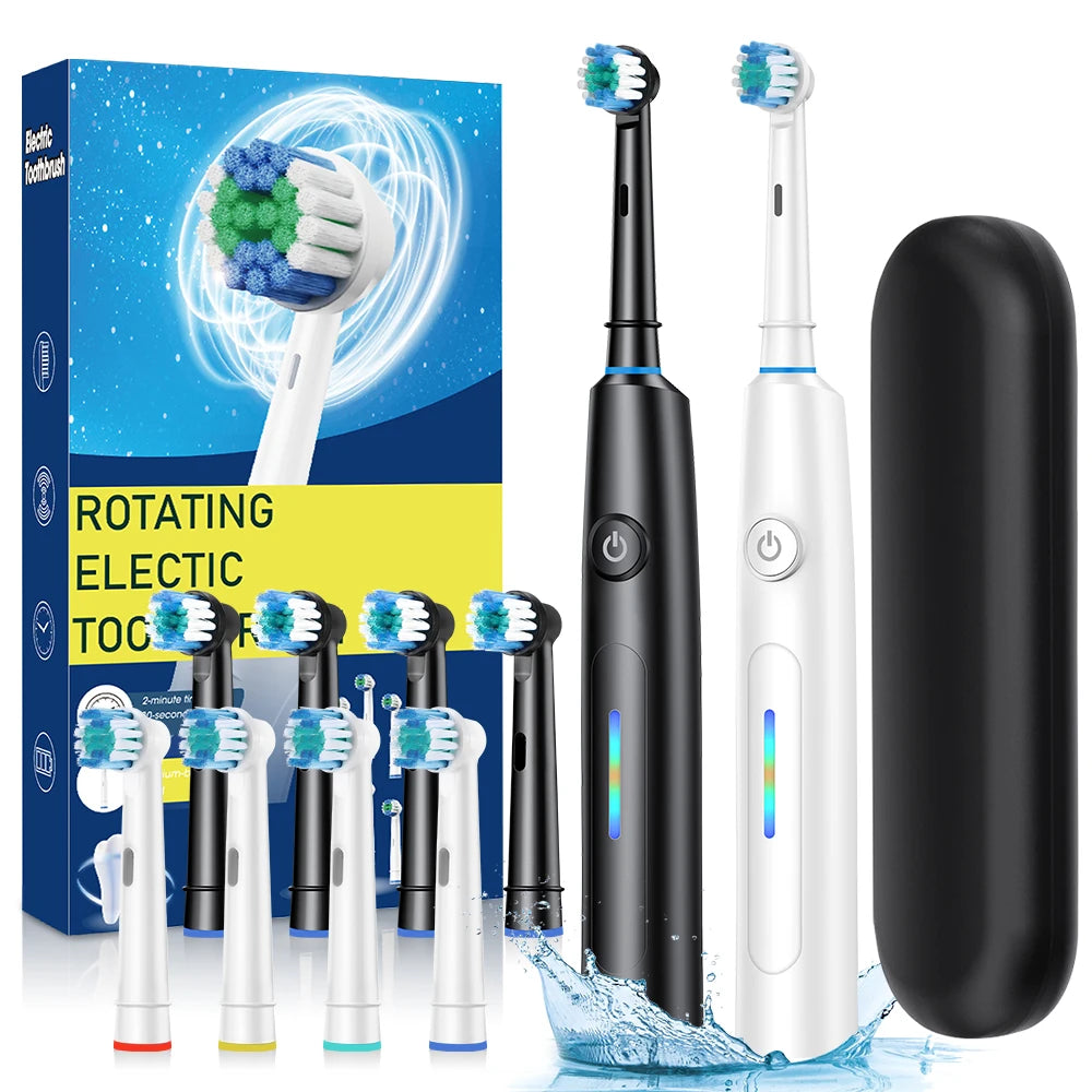 3D Rotating Electric Toothbrush for Adults with 5 Cleaning Modes