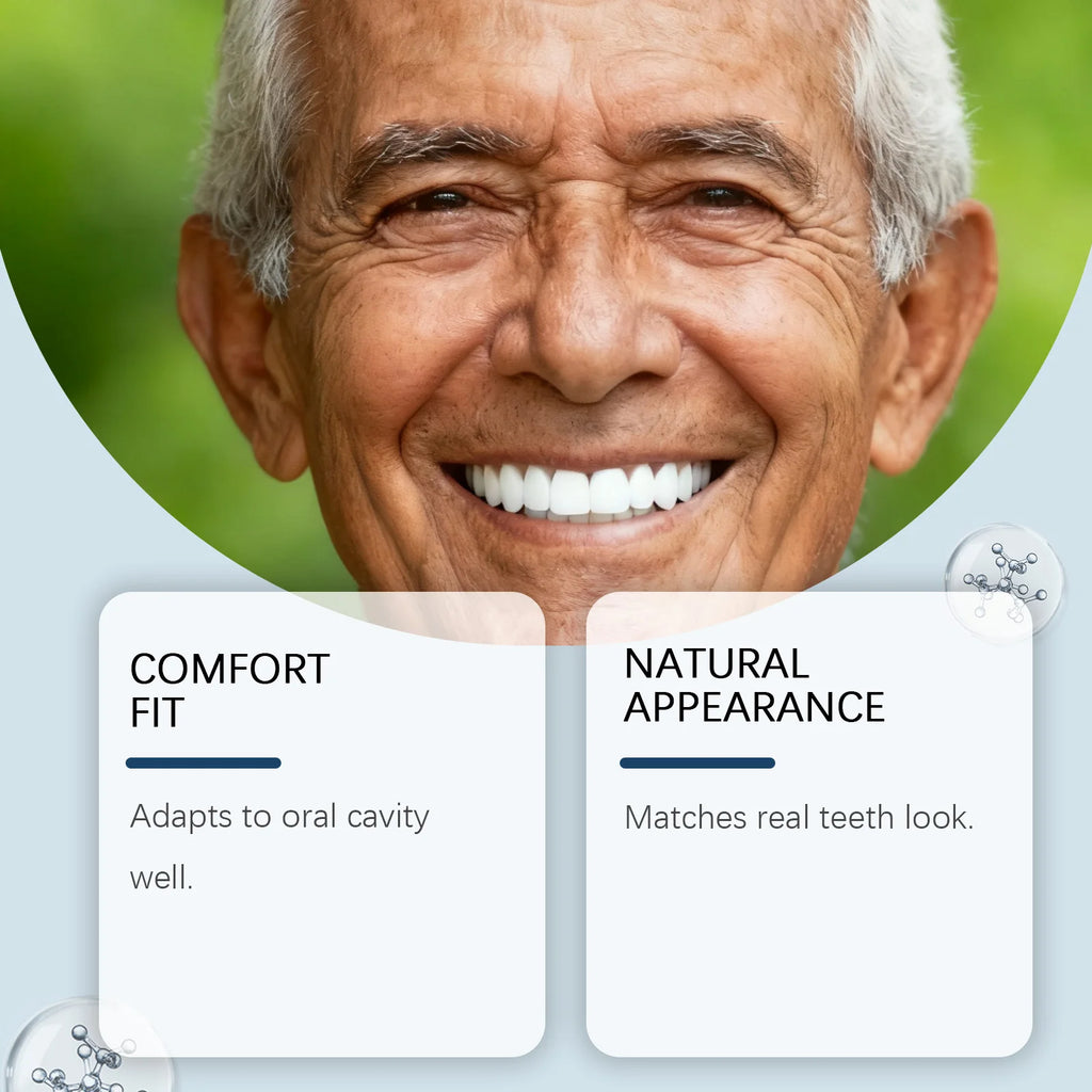 Instant Cosmetic Denture Set for Natural Smile and Comfort