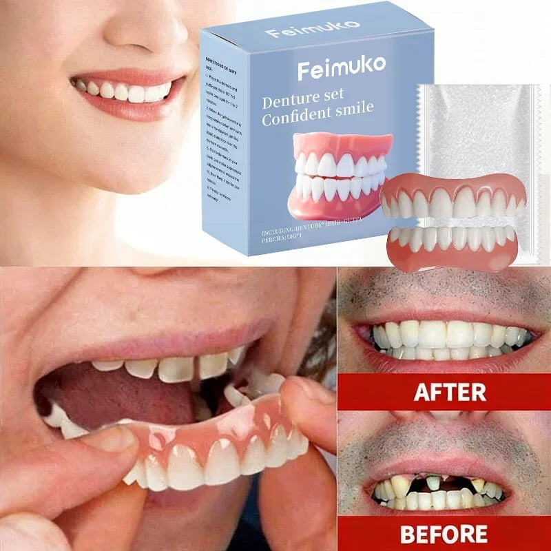 Temporary Cosmetic Denture Set for Instant Smile Restoration - 2
