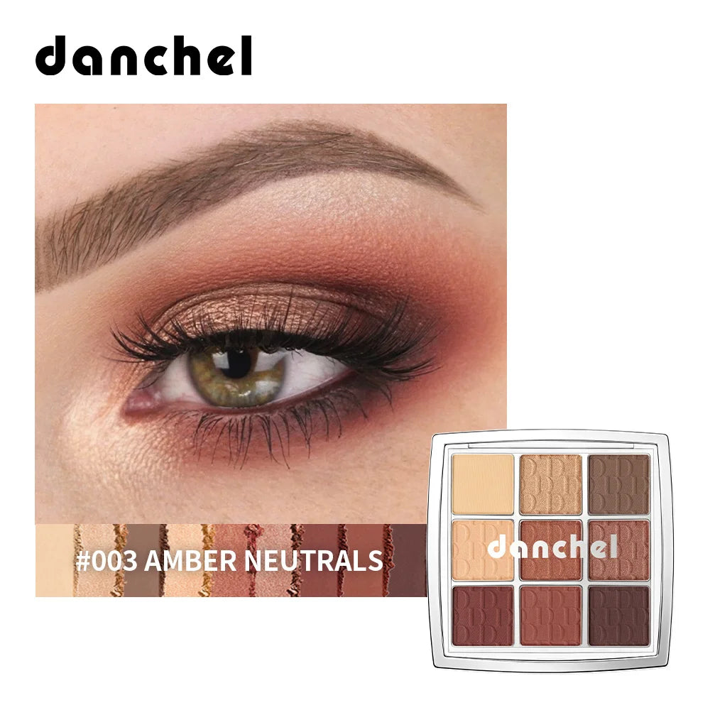 9-Color Professional Matte and Shimmer Eyeshadow Palette