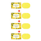 Exfoliating Lemon Scented Bath Sponge for Daily Body Cleansing
