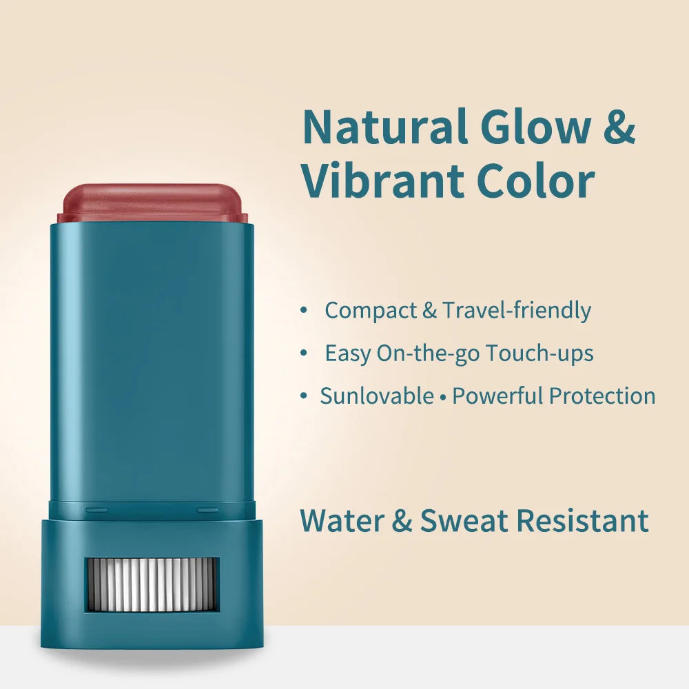 Color Correcting CC Cream and Sunscreen Blush Stick Makeup Set