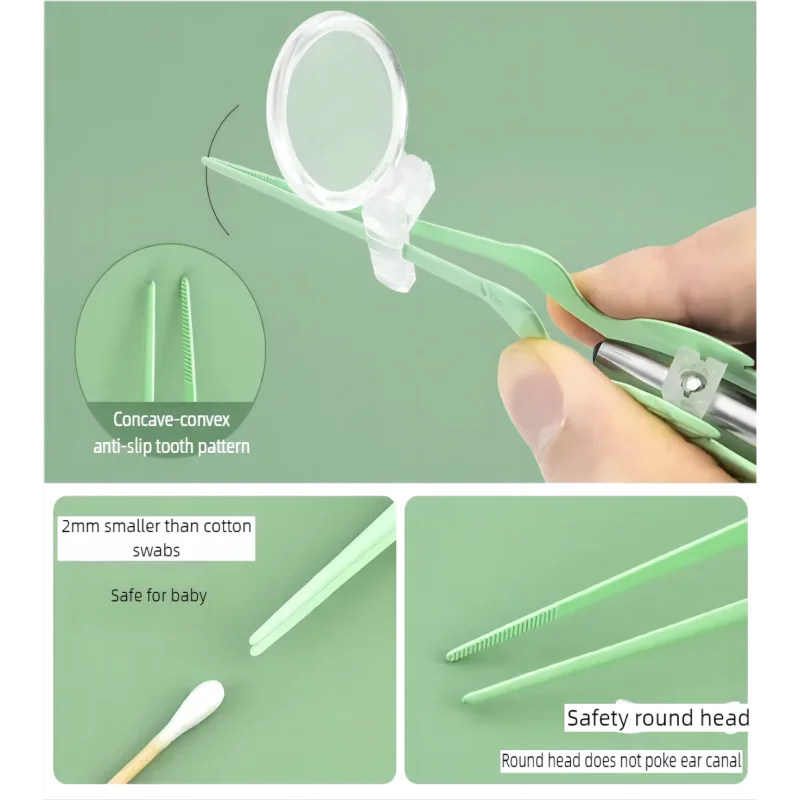 LED Illuminated Ear Wax Removal Tool Set with Storage Case