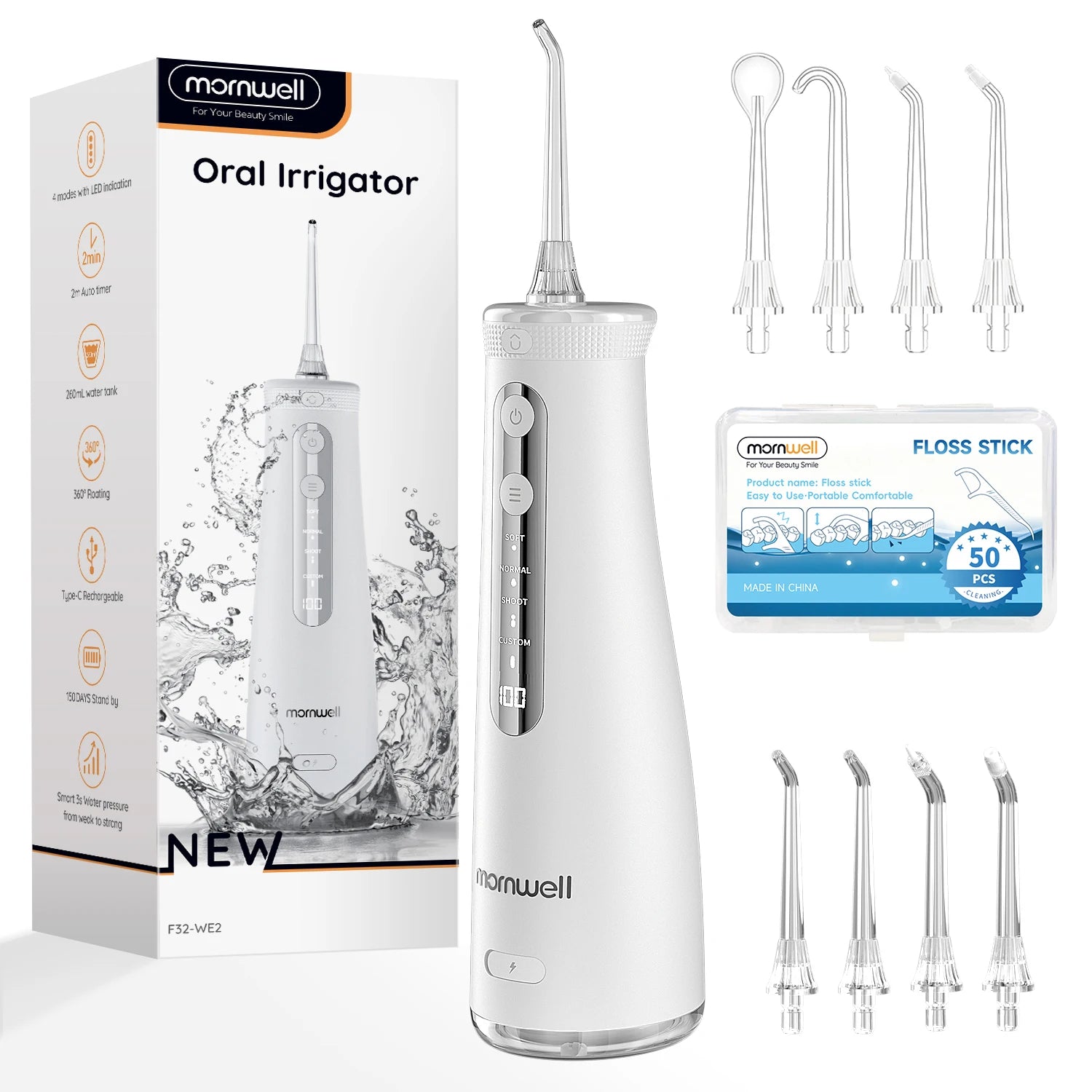Portable Cordless Water Flosser for Teeth Cleaning - 17