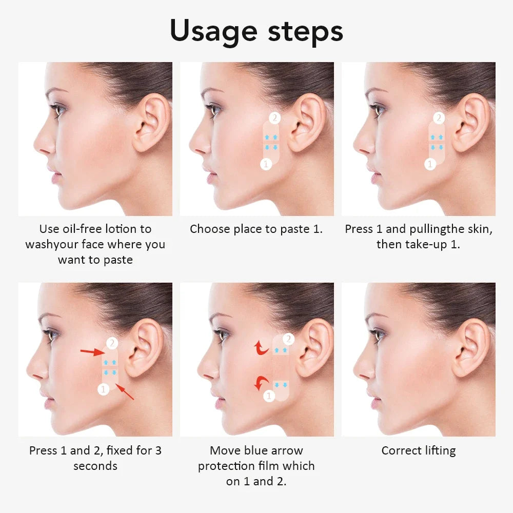 Invisible Face Lifting Patches for Instant V-Shape Firming
