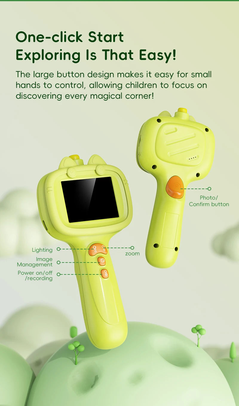 HD Digital Borescope Inspection Camera for Kids Nature Exploration - 10