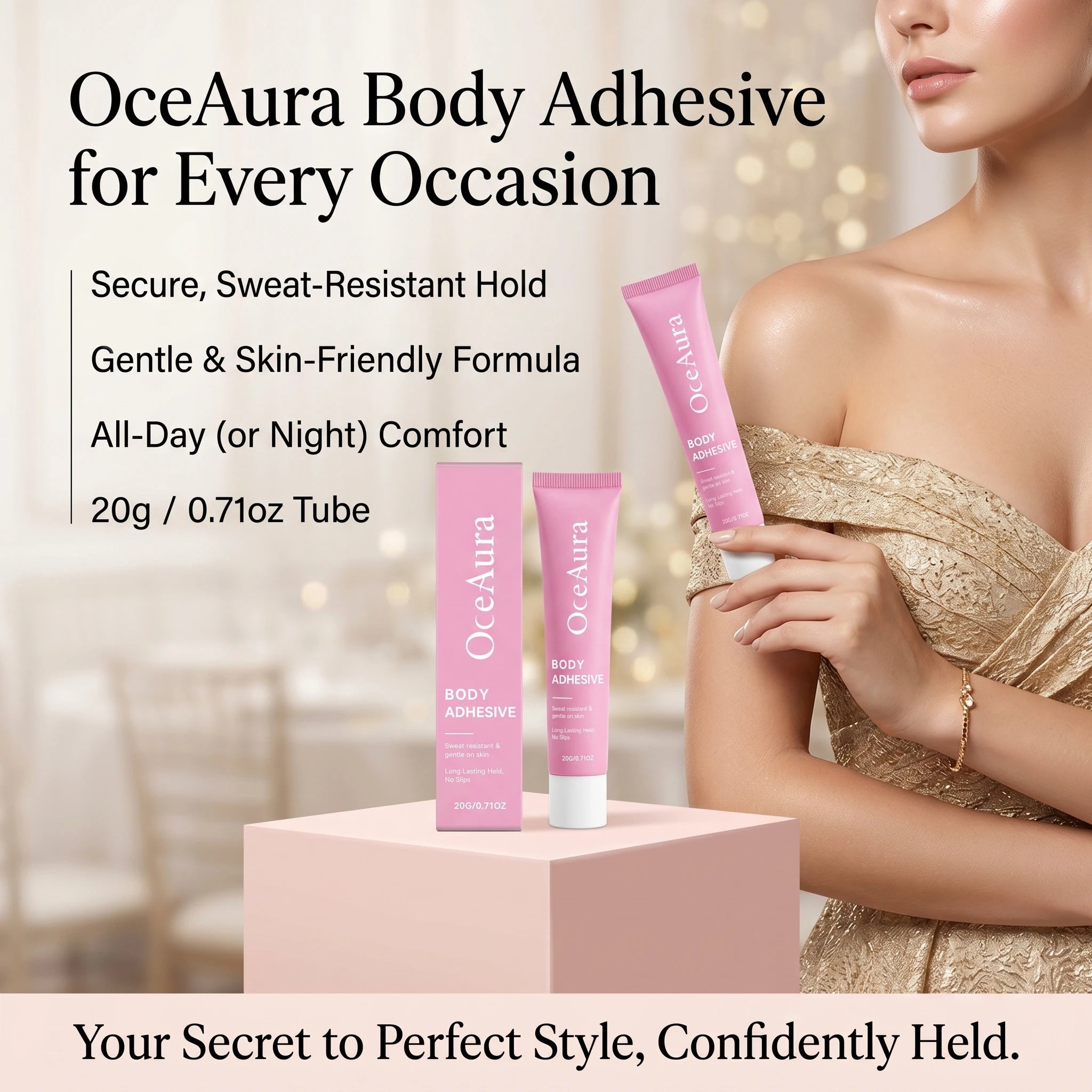 Sweatproof Body Adhesive for Clothing and Fabric - 3
