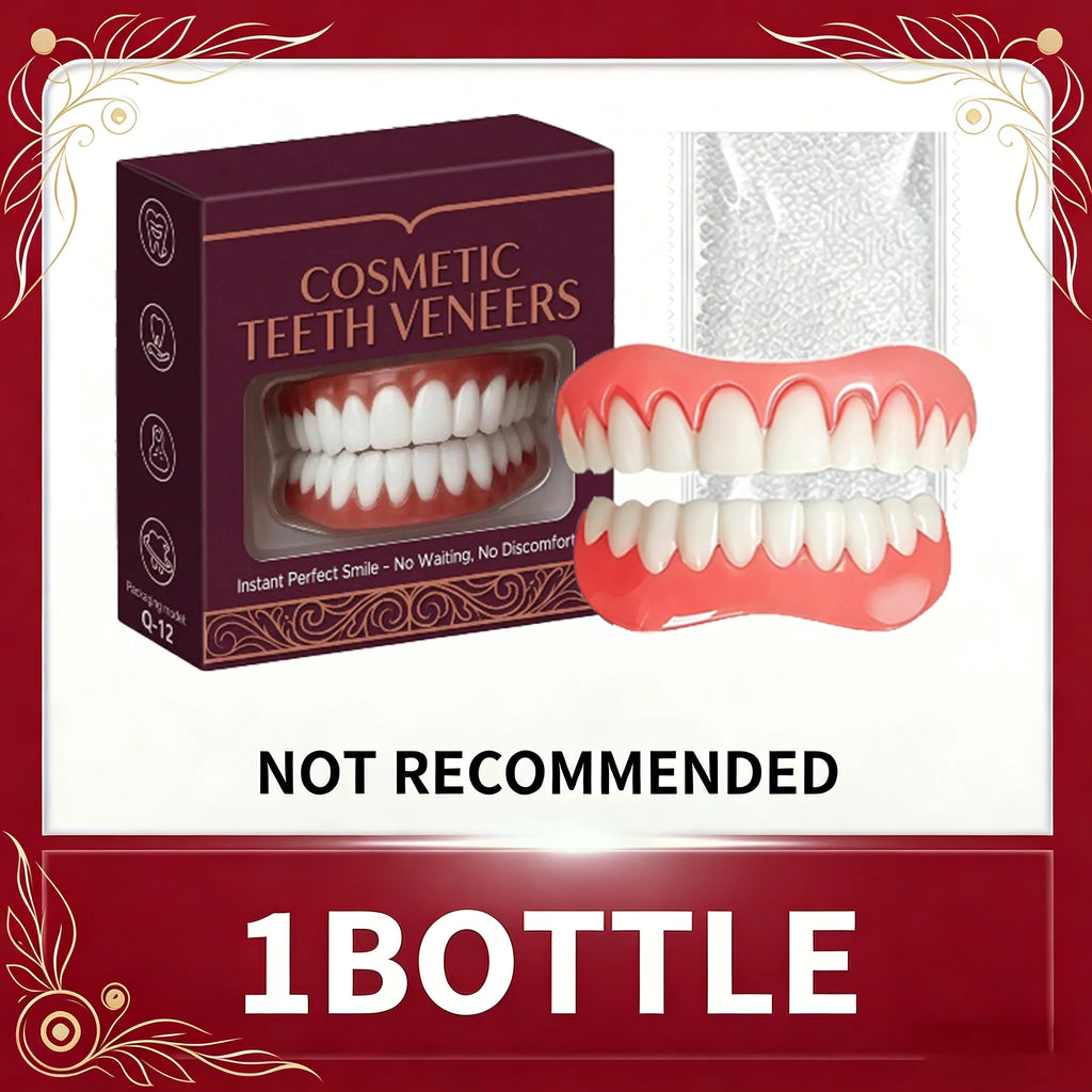 Instant Cosmetic Smile Veneers for Upper and Lower Teeth