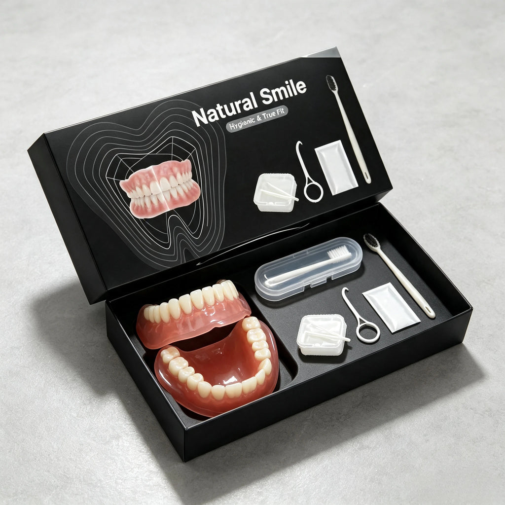 Full Mouth Denture Set with Hygiene Maintenance Kit