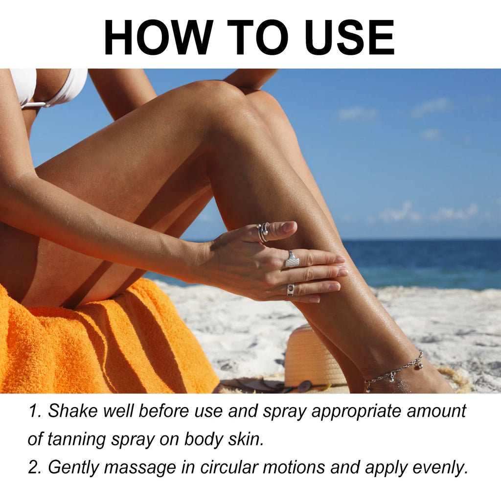 Sunless Self-Tanning Body Spray for Natural Glowing Skin