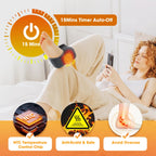 Cordless Heated Ankle Massager with Vibration Therapy