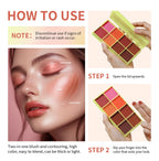 8-Color Cream Blush and Face Contouring Palette